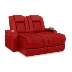 Diamante Chaise CoolZeroᵀᴹ Italian Leather Home Theater Seating
