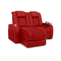 Diamante Chaise CoolZeroᵀᴹ Italian Leather Home Theater Seating