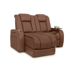 Diamante Chaise CoolZeroᵀᴹ Italian Leather Home Theater Seating