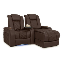 Diamante Chaise CoolZeroᵀᴹ Italian Leather Home Theater Seating