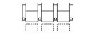 Row of 3 Standard 102.0"