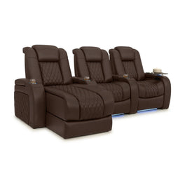 Diamante Chaise CoolZeroᵀᴹ Italian Leather Home Theater Seating
