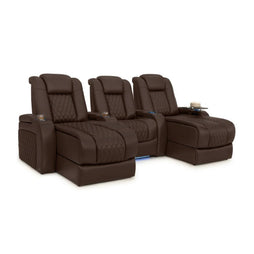 Diamante Chaise CoolZeroᵀᴹ Italian Leather Home Theater Seating