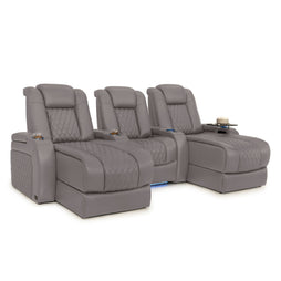Diamante Chaise CoolZeroᵀᴹ Italian Leather Home Theater Seating