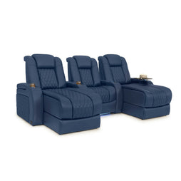 Diamante Chaise CoolZeroᵀᴹ Italian Leather Home Theater Seating