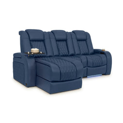 Diamante Chaise CoolZeroᵀᴹ Italian Leather Home Theater Seating