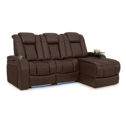 Diamante Chaise CoolZeroᵀᴹ Italian Leather Home Theater Seating