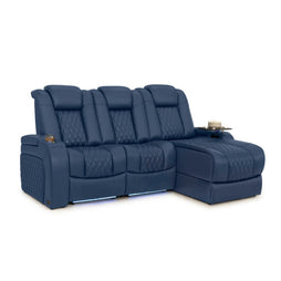 Diamante Chaise CoolZeroᵀᴹ Italian Leather Home Theater Seating