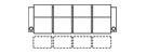 Row of 4 Sofa 111.0"