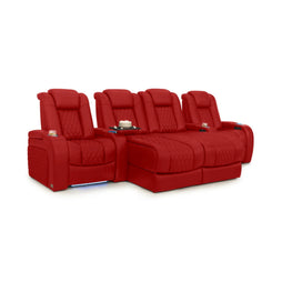 Diamante Chaise CoolZeroᵀᴹ Italian Leather Home Theater Seating