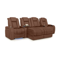Diamante Chaise CoolZeroᵀᴹ Italian Leather Home Theater Seating