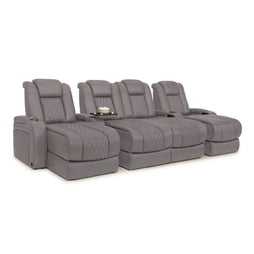 Diamante Chaise CoolZeroᵀᴹ Italian Leather Home Theater Seating