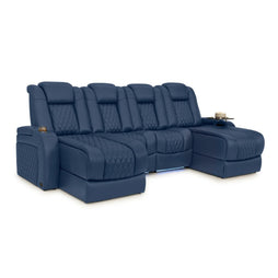 Diamante Chaise CoolZeroᵀᴹ Italian Leather Home Theater Seating