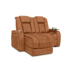 Diamante Chaise CoolZeroᵀᴹ Italian Leather Home Theater Seating
