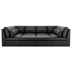Diamante Home Theater U Shaped Sectional Pit
