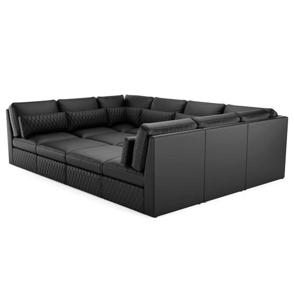 Diamante Home Theater U Shaped Sectional Pit