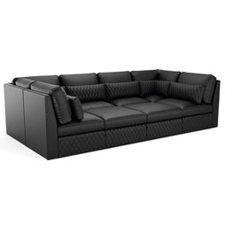 Diamante Home Theater U Shaped Sectional Pit