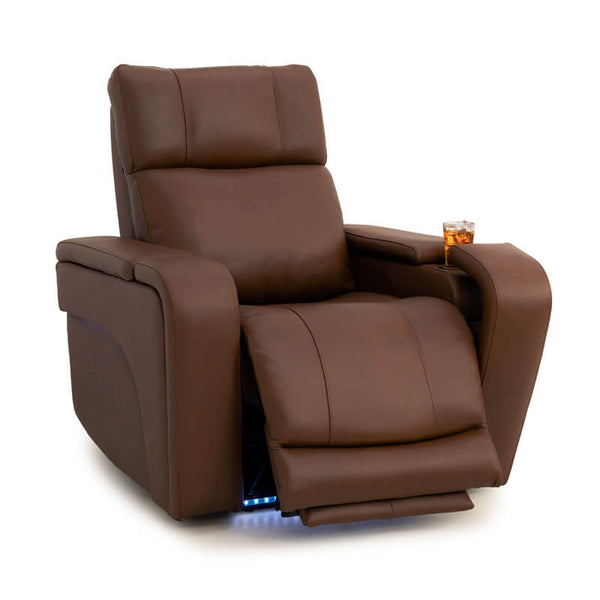 Seatcraft Vibrato SoundShaker Immersive Audio w/ Bluetooth Sync, Top Grain Leather Home Theater Recliner
