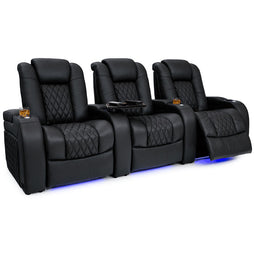 Virtuoso Italian Leather Heat & Massage Home Theater Seating