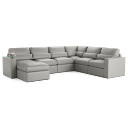 Wilshire L-Shaped Home Theater Modular Couch