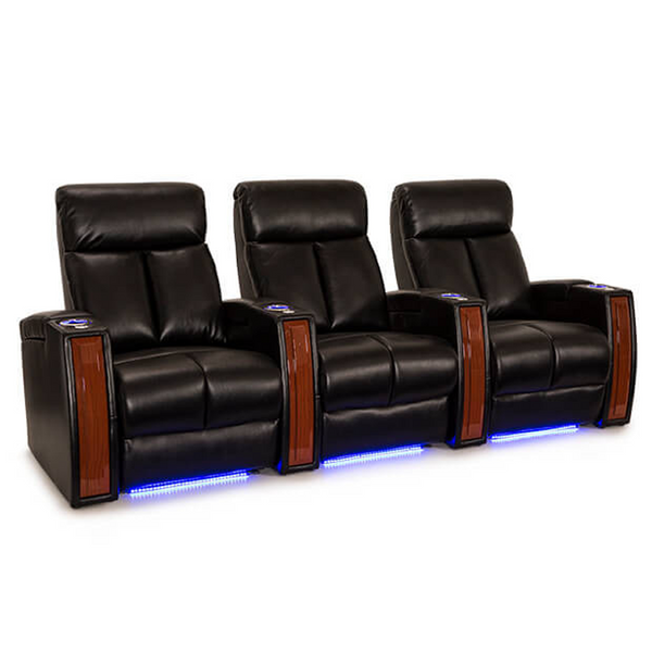 Seville Leather Gel Home Theater Seating