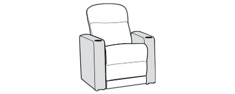 Single Recliner Standard 37.0"