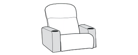 Single Recliner Standard 36.0"