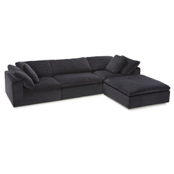 Seatcraft Heavenly Modular Sofa Fabric, Black, or Brown