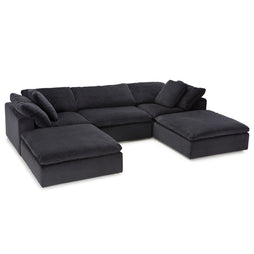 Seatcraft Heavenly Modular Sofa Fabric, Black, or Brown