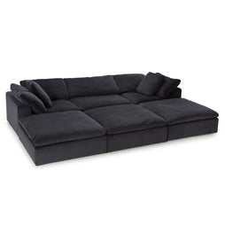 Seatcraft Heavenly Modular Sofa Fabric, Black, or Brown