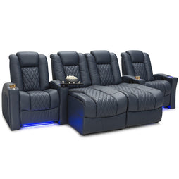 Seatcraft Stanza Chaise Italian Leather, 8+ Colors, Powered Headrest & Lumbar, Power Recline, Straight Rows