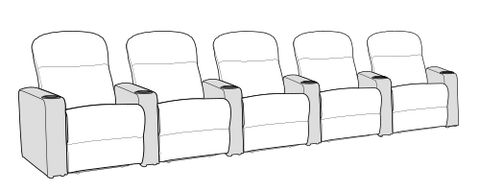 Row of 5 Standard 156.0"