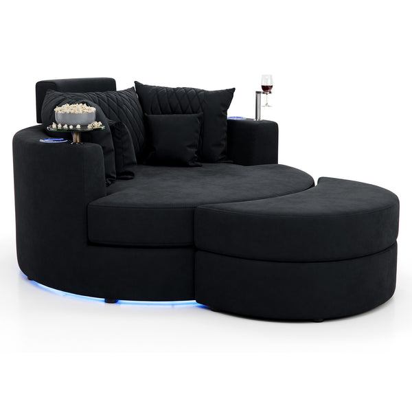 Swivel Cuddle Seat Home Theater Furniture