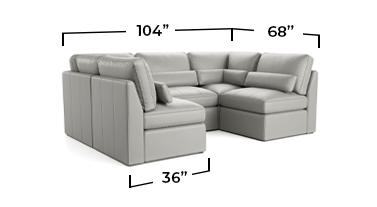 U-Sectional 6-Piece