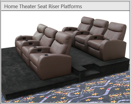 Home Theater Seat Risers and Stadium Seating Platforms