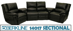 Berkline 14017 Sectional home theater furniture