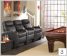 Seatcraft Rialto Back Row Home Theater Seating