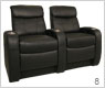 Seatcraft Rialto Back Row Home Theater Seating