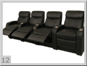 Seatcraft Rialto Back Row Home Theater Seating