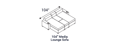 Seatcraft Your Choice Media Lounge Sofa