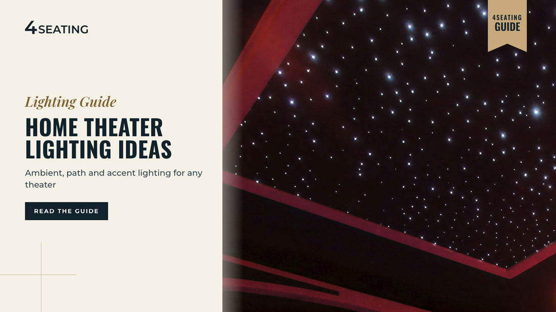 SoundRight fiber optic star panel installed on a home theater ceiling with visible LED star points