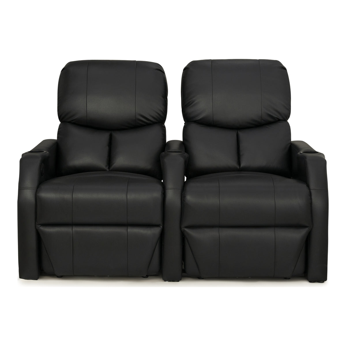 12006 Leather Gel Spacesaver Home Theater Seating