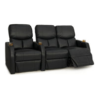 12006 Leather Gel Spacesaver Home Theater Seating