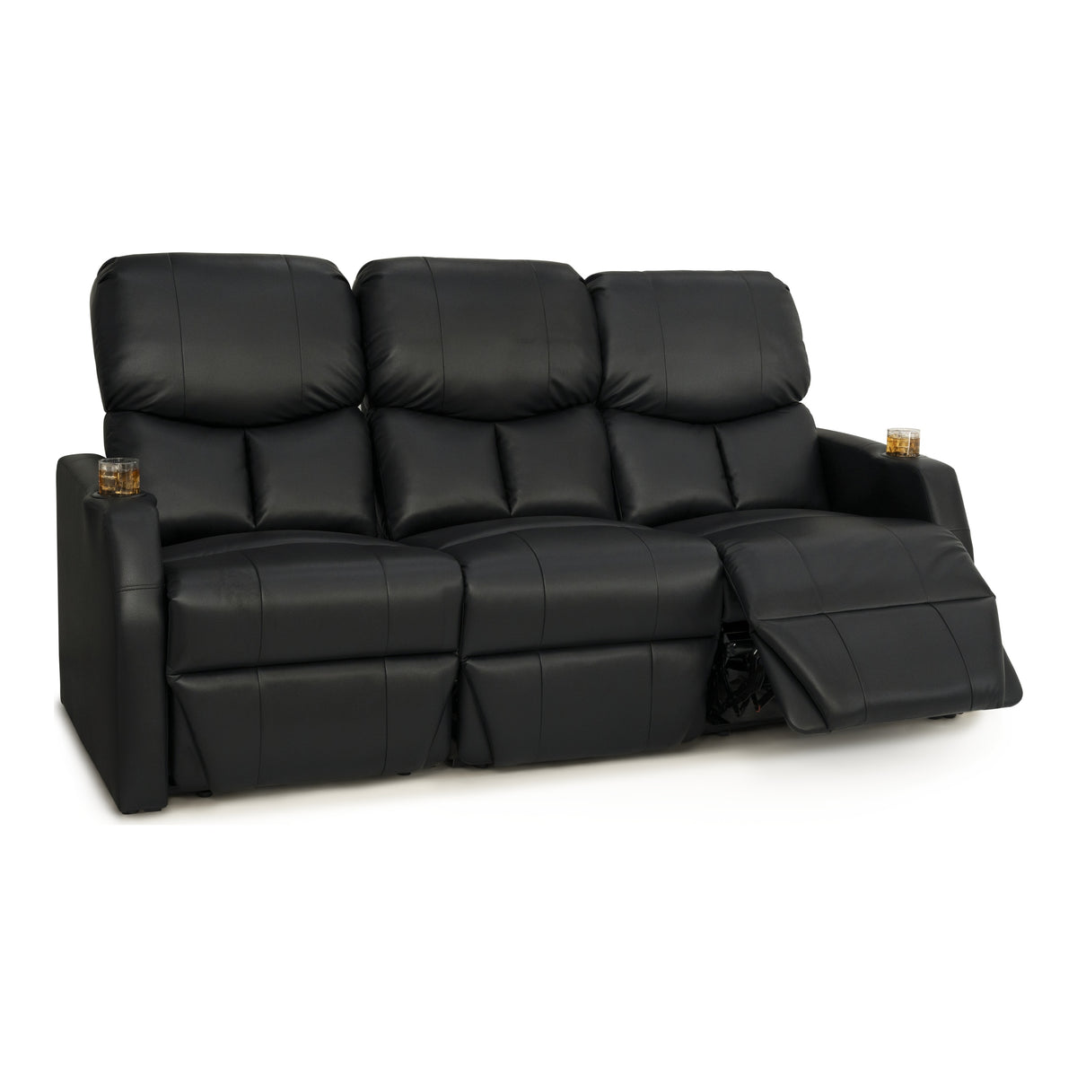 12006 Leather Gel Spacesaver Home Theater Seating