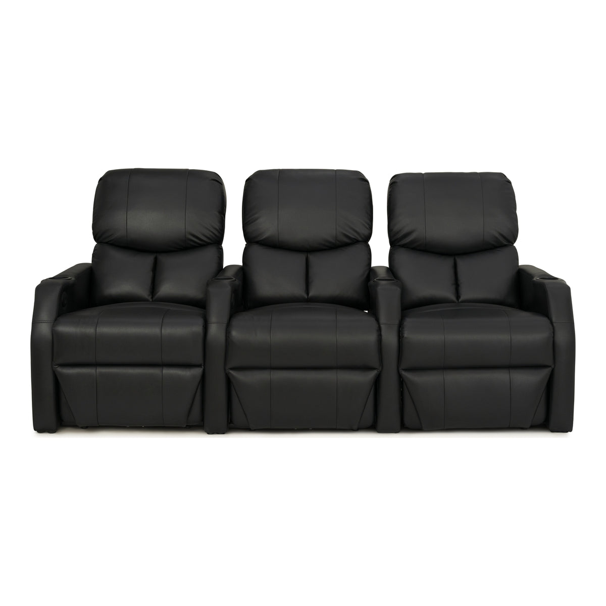 12006 Leather Gel Spacesaver Home Theater Seating