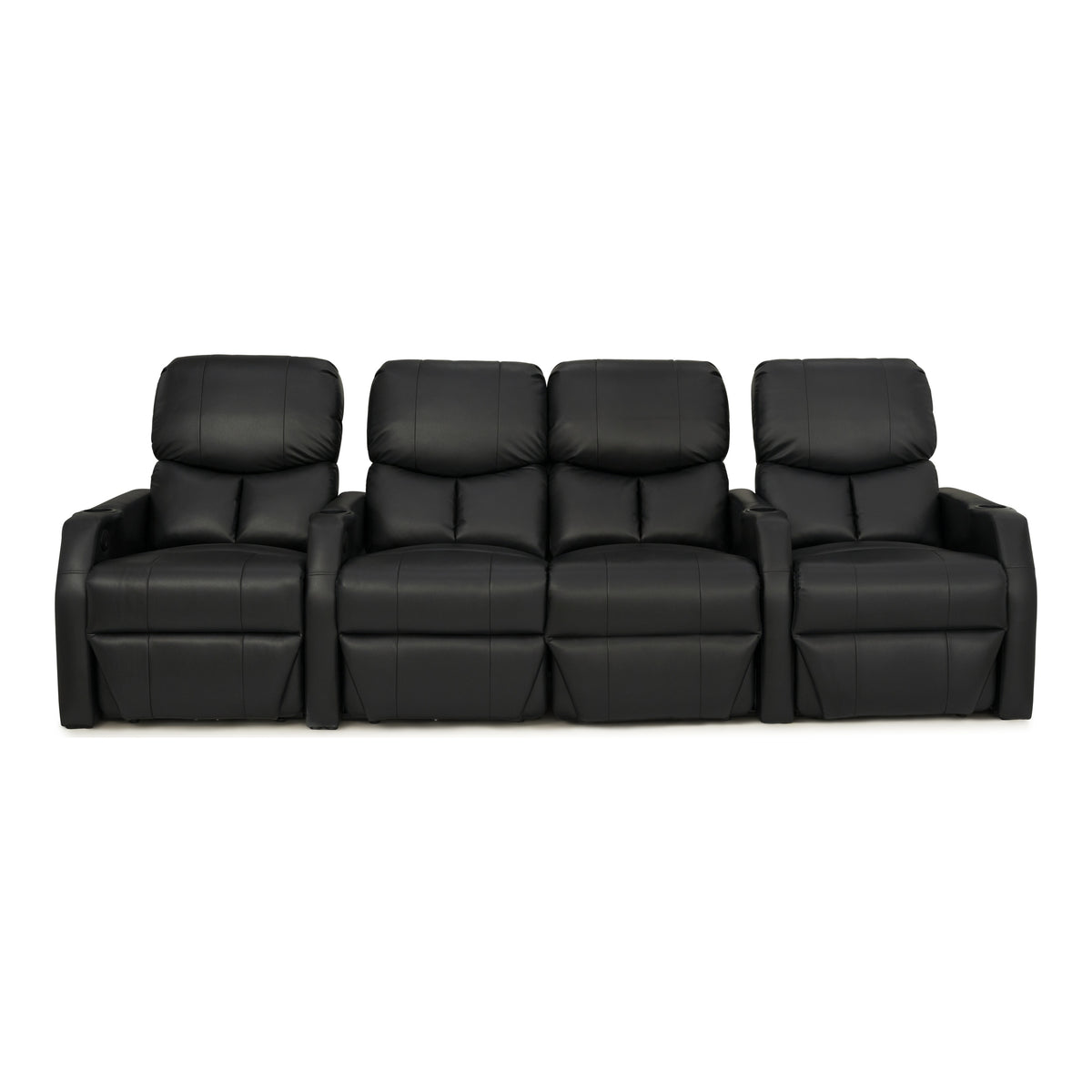 12006 Leather Gel Spacesaver Home Theater Seating