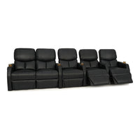 12006 Leather Gel Spacesaver Home Theater Seating