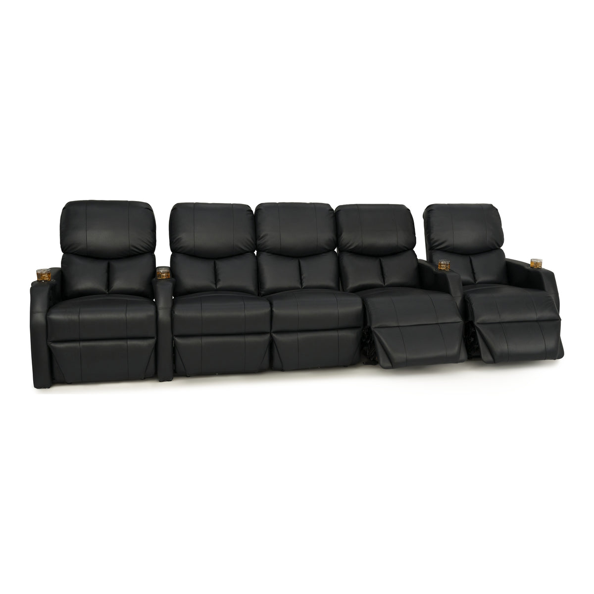 12006 Leather Gel Spacesaver Home Theater Seating