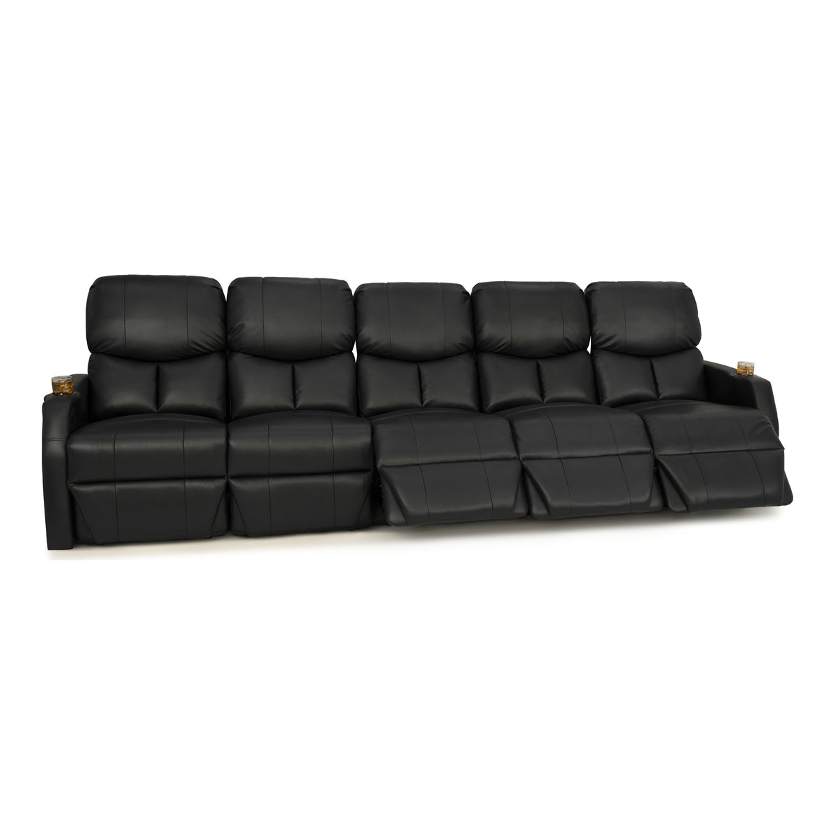 12006 Leather Gel Spacesaver Home Theater Seating