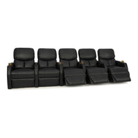 12006 Leather Gel Spacesaver Home Theater Seating